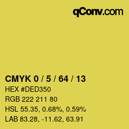 Color code: CMYK 0 / 5 / 64 / 13 | qconv.com