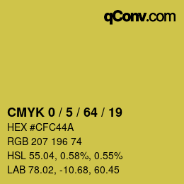 Color code: CMYK 0 / 5 / 64 / 19 | qconv.com