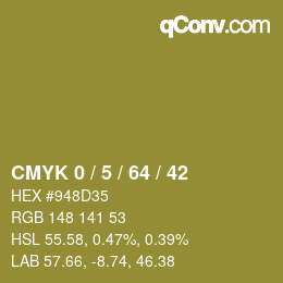 Color code: CMYK 0 / 5 / 64 / 42 | qconv.com