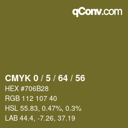 Color code: CMYK 0 / 5 / 64 / 56 | qconv.com