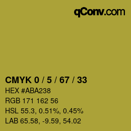 カラーコード: CMYK 0 / 5 / 67 / 33 | qconv.com