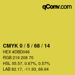 Color code: CMYK 0 / 5 / 68 / 14 | qconv.com