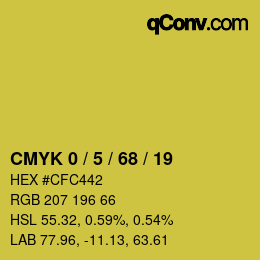 Color code: CMYK 0 / 5 / 68 / 19 | qconv.com