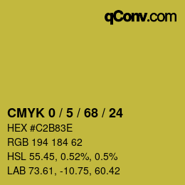 Color code: CMYK 0 / 5 / 68 / 24 | qconv.com