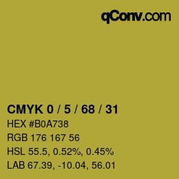 Color code: CMYK 0 / 5 / 68 / 31 | qconv.com