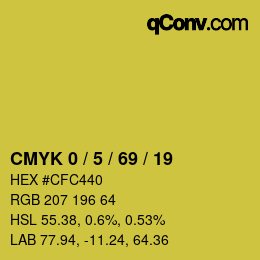 Color code: CMYK 0 / 5 / 69 / 19 | qconv.com