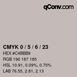 Color code: CMYK 0 / 5 / 6 / 23 | qconv.com