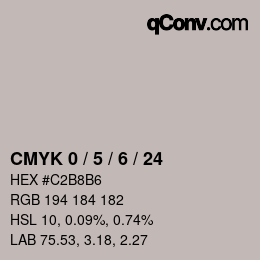 Color code: CMYK 0 / 5 / 6 / 24 | qconv.com