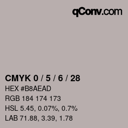 Color code: CMYK 0 / 5 / 6 / 28 | qconv.com