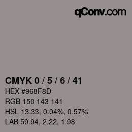 Color code: CMYK 0 / 5 / 6 / 41 | qconv.com