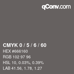 Color code: CMYK 0 / 5 / 6 / 60 | qconv.com