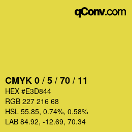 Color code: CMYK 0 / 5 / 70 / 11 | qconv.com