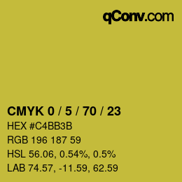 Color code: CMYK 0 / 5 / 70 / 23 | qconv.com