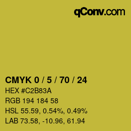 Color code: CMYK 0 / 5 / 70 / 24 | qconv.com