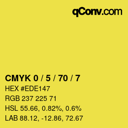 Color code: CMYK 0 / 5 / 70 / 7 | qconv.com