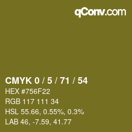 Color code: CMYK 0 / 5 / 71 / 54 | qconv.com