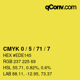 Color code: CMYK 0 / 5 / 71 / 7 | qconv.com