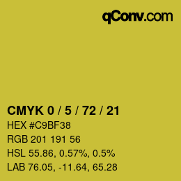 Color code: CMYK 0 / 5 / 72 / 21 | qconv.com
