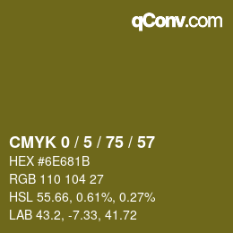 Color code: CMYK 0 / 5 / 75 / 57 | qconv.com