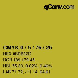 Color code: CMYK 0 / 5 / 76 / 26 | qconv.com