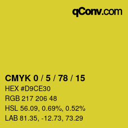 Color code: CMYK 0 / 5 / 78 / 15 | qconv.com