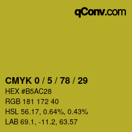 Color code: CMYK 0 / 5 / 78 / 29 | qconv.com