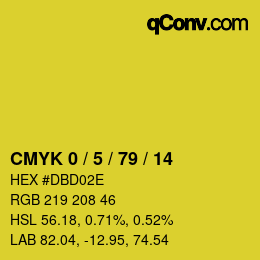 Color code: CMYK 0 / 5 / 79 / 14 | qconv.com