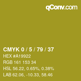 Color code: CMYK 0 / 5 / 79 / 37 | qconv.com