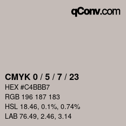 Color code: CMYK 0 / 5 / 7 / 23 | qconv.com