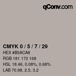 Color code: CMYK 0 / 5 / 7 / 29 | qconv.com