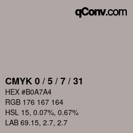 Color code: CMYK 0 / 5 / 7 / 31 | qconv.com