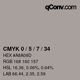 Color code: CMYK 0 / 5 / 7 / 34 | qconv.com