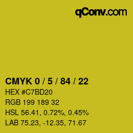 Color code: CMYK 0 / 5 / 84 / 22 | qconv.com