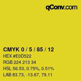 Color code: CMYK 0 / 5 / 85 / 12 | qconv.com