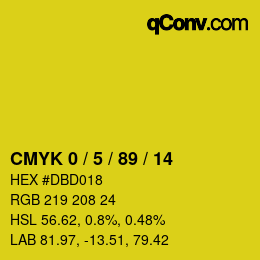 Color code: CMYK 0 / 5 / 89 / 14 | qconv.com