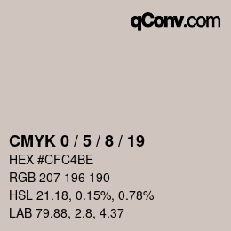 Color code: CMYK 0 / 5 / 8 / 19 | qconv.com