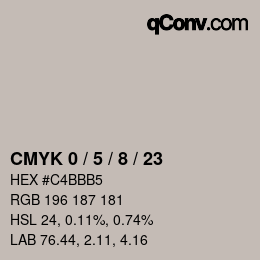 Color code: CMYK 0 / 5 / 8 / 23 | qconv.com