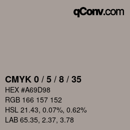 Color code: CMYK 0 / 5 / 8 / 35 | qconv.com