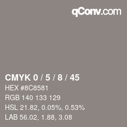 Color code: CMYK 0 / 5 / 8 / 45 | qconv.com