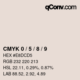 Farbcode: CMYK 0 / 5 / 8 / 9 | qconv.com