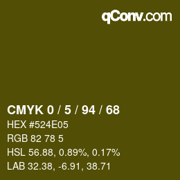 Color code: CMYK 0 / 5 / 94 / 68 | qconv.com