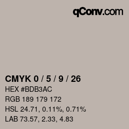 Color code: CMYK 0 / 5 / 9 / 26 | qconv.com