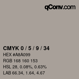 Color code: CMYK 0 / 5 / 9 / 34 | qconv.com