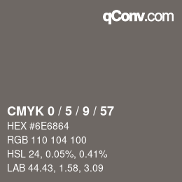 Color code: CMYK 0 / 5 / 9 / 57 | qconv.com