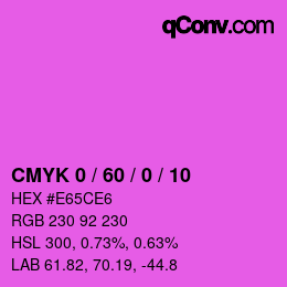 Color code: CMYK 0 / 60 / 0 / 10 | qconv.com