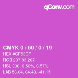 Color code: CMYK 0 / 60 / 0 / 19 | qconv.com