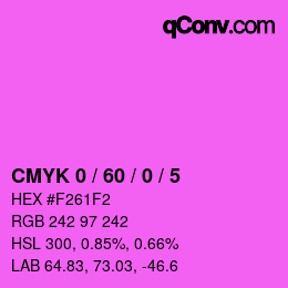 カラーコード: CMYK 0 / 60 / 0 / 5 | qconv.com