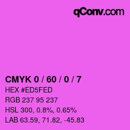 Color code: CMYK 0 / 60 / 0 / 7 | qconv.com