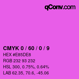 颜色代码: CMYK 0 / 60 / 0 / 9 | qconv.com
