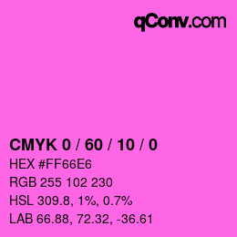 Color code: CMYK 0 / 60 / 10 / 0 | qconv.com